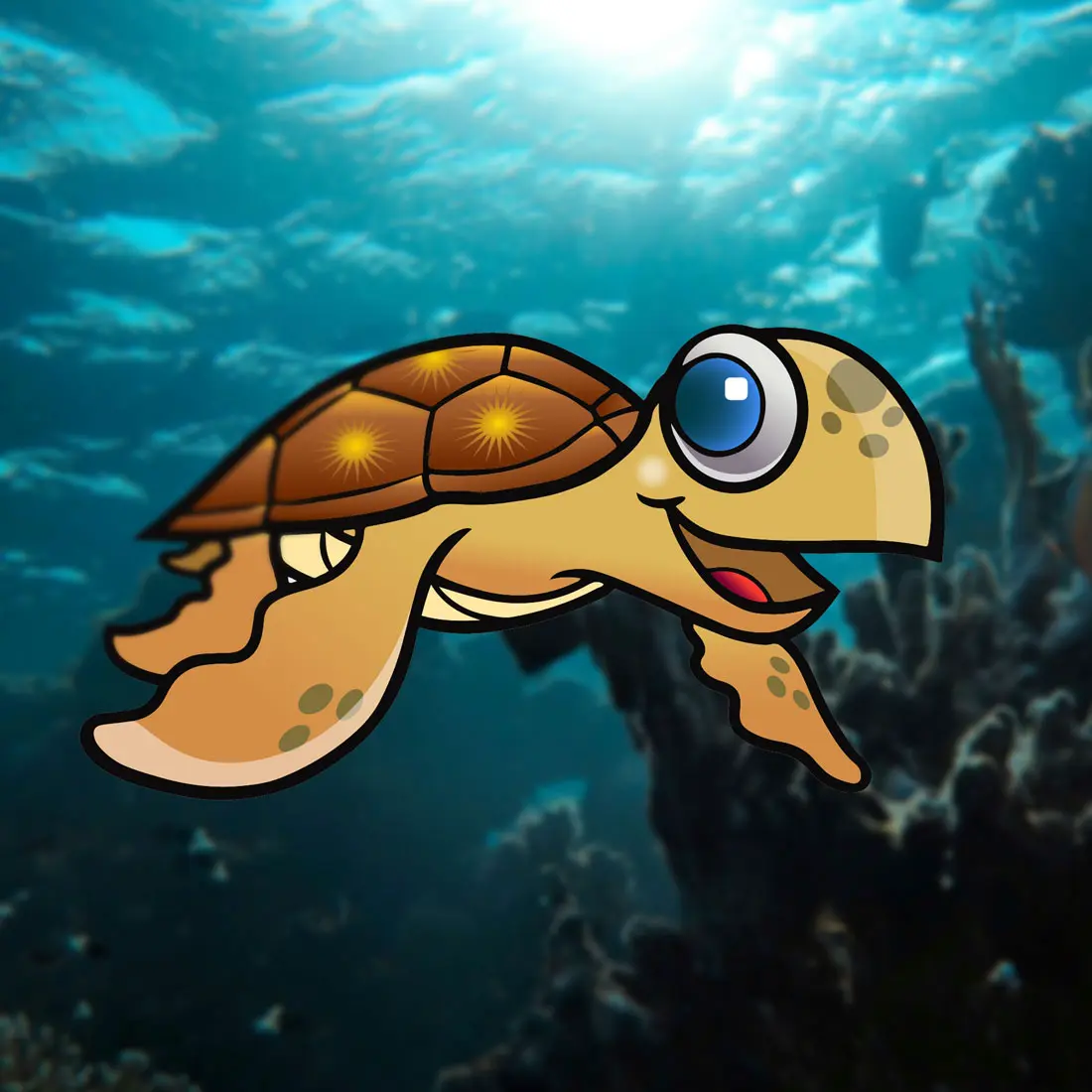 Coty, mascota oficial del programa de Conservación de la Tortuga Marina de Cotemar