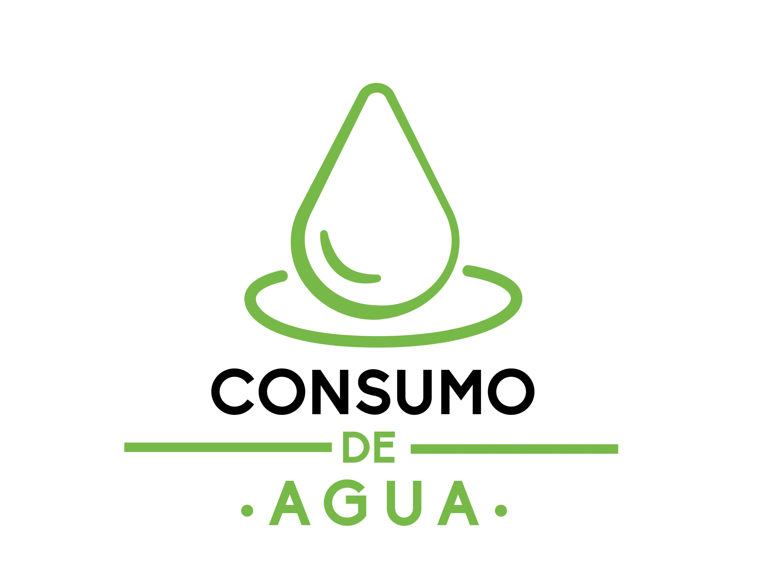 Consumo de agua icono consumo de agua